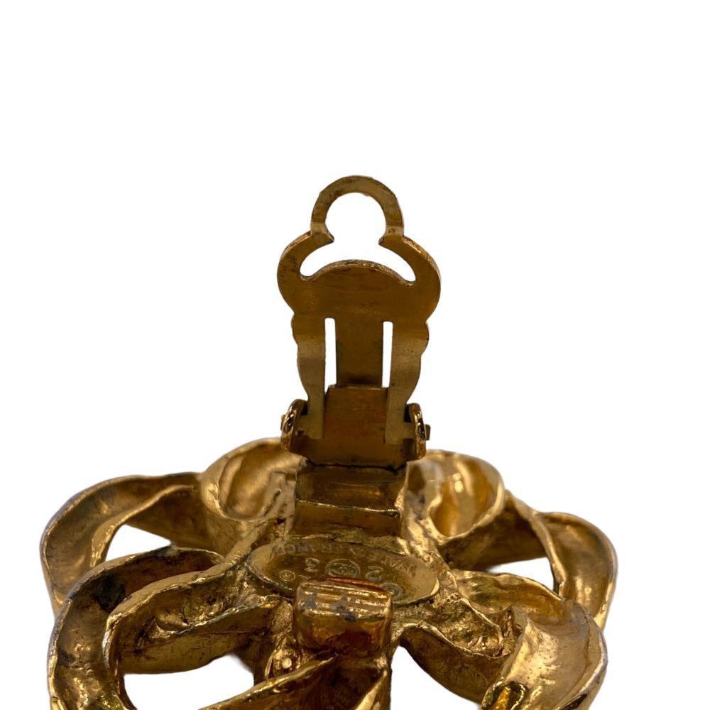 CHANEL 23 Coco Mark Earrings Gold Ladies - Picture 11 of 12